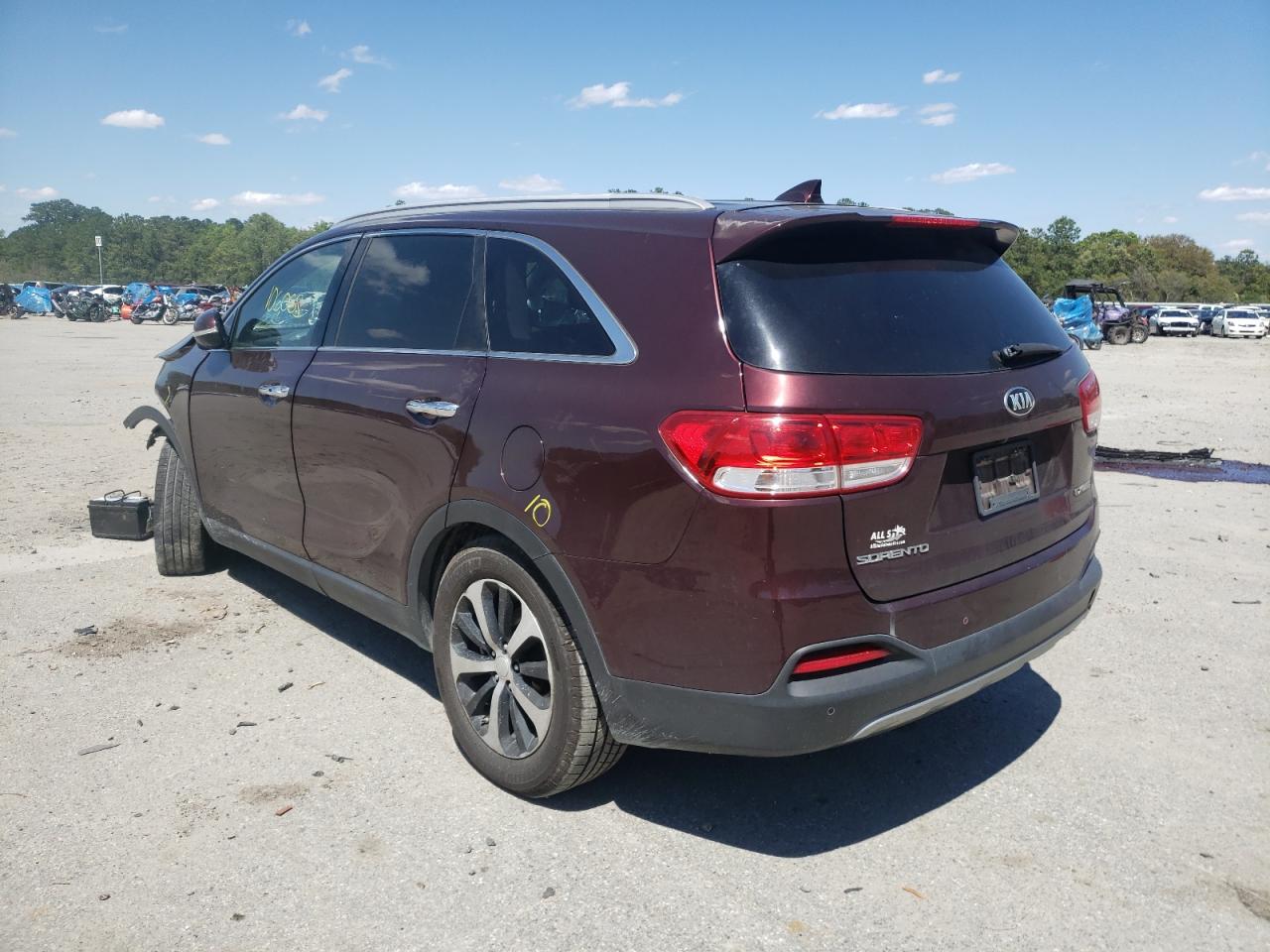 Photo 3 from auction – 2016 KIA SORENTO EX with VIN 5XYPH4A13GG142479