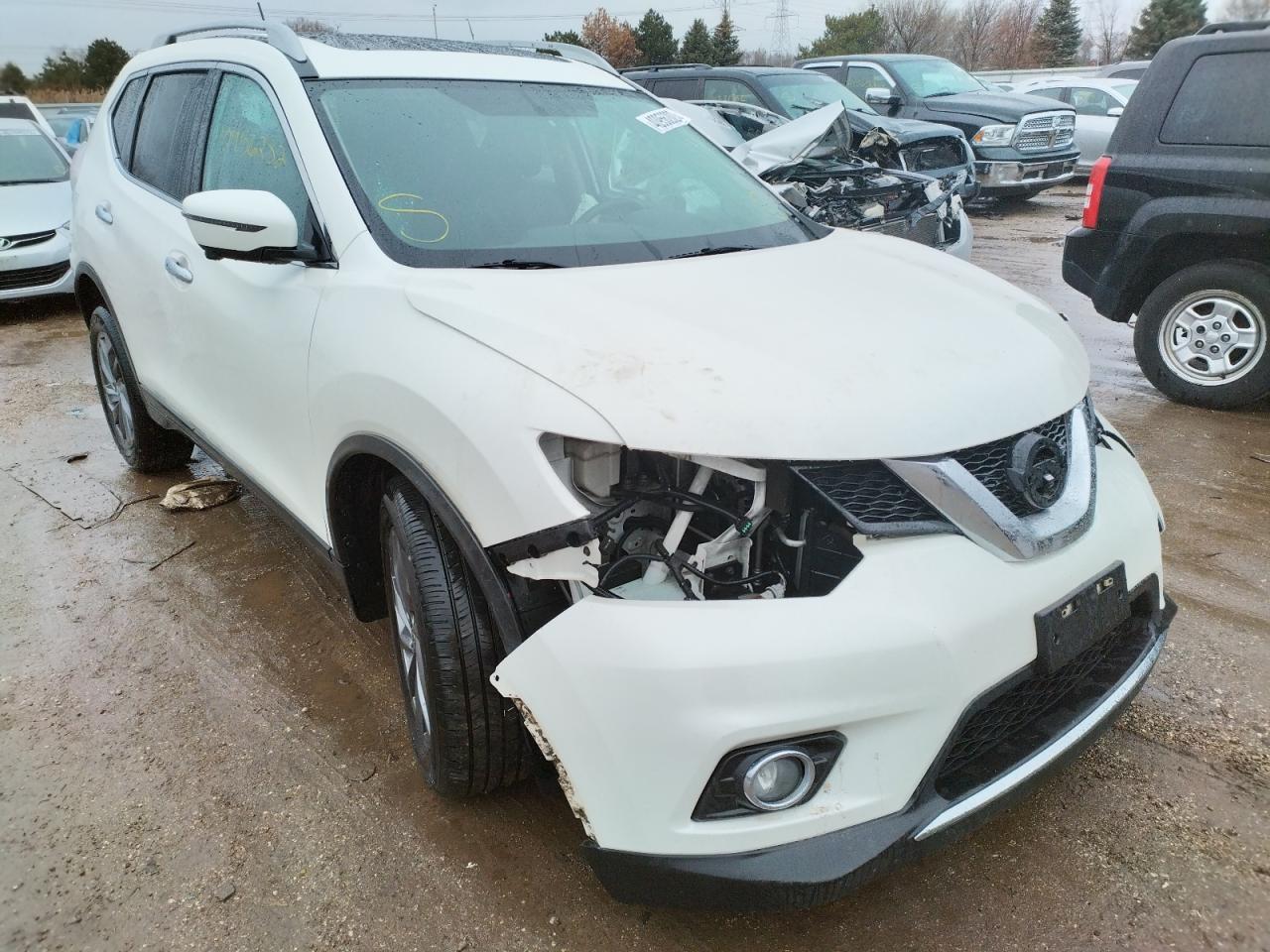 NISSAN ROGUE S 2016 with VIN 5N1AT2MV9GC830655 - Photo from auction