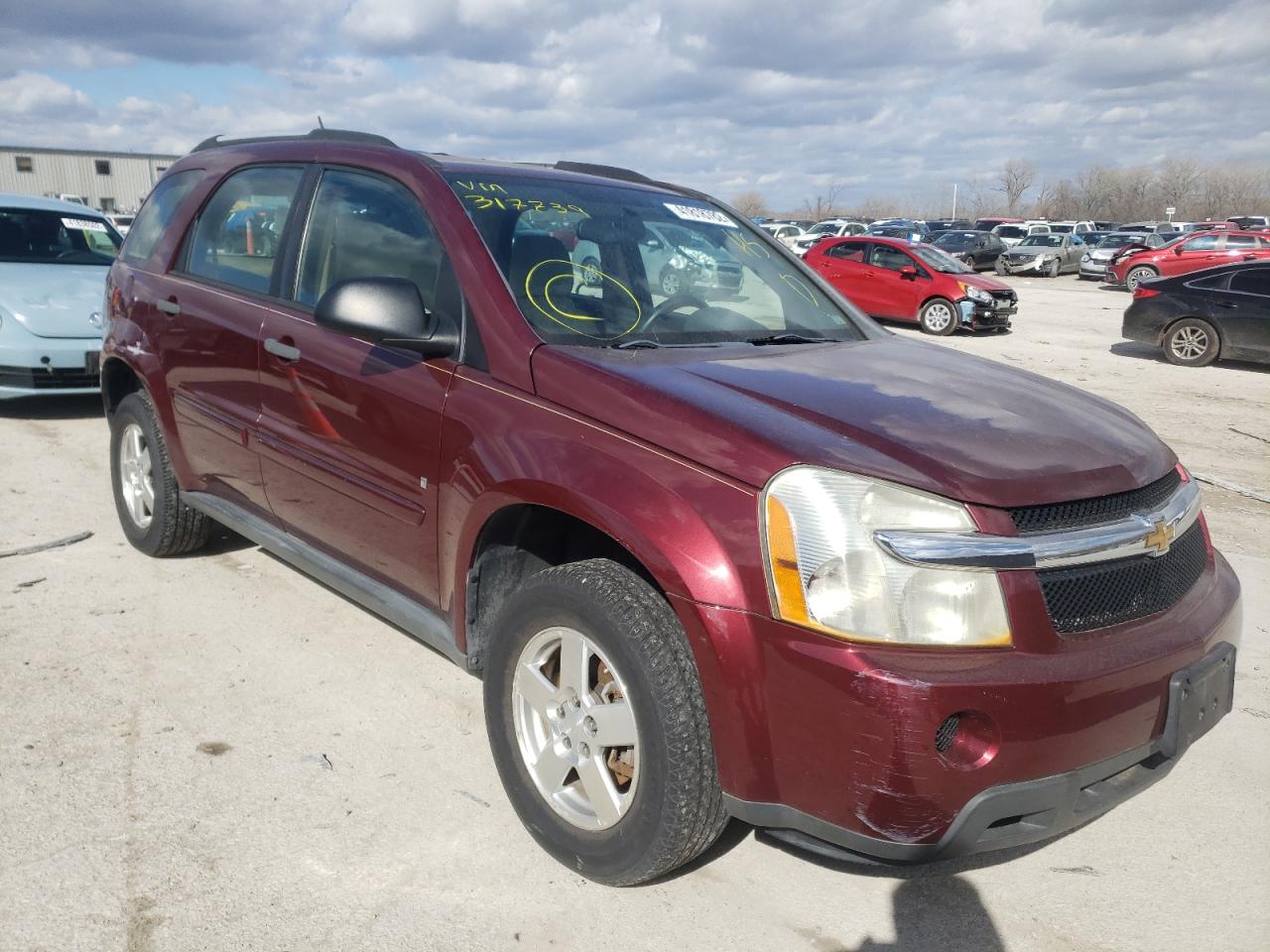CHEVROLET EQUINOX LS 2008 with VIN 2CNDL23F186317739 - Photo from auction