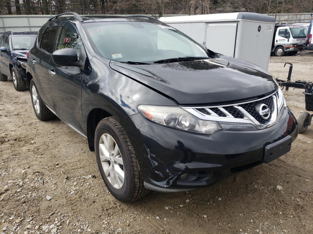 NISSAN MURANO S 2011 with VIN JN8AZ1MW6BW153744 - Photo from auction