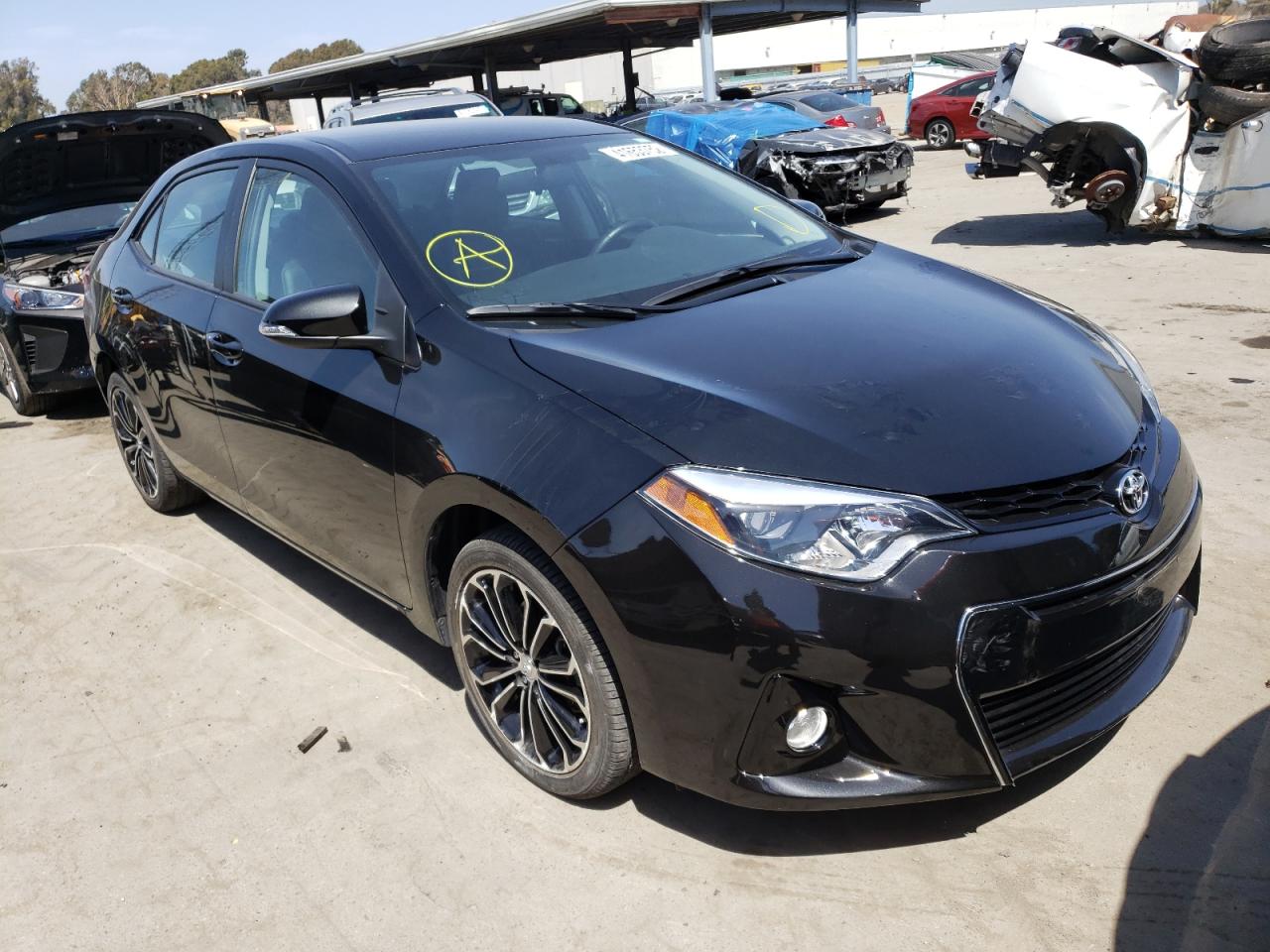 TOYOTA COROLLA L 2016 with VIN 2T1BURHEXGC580827 - Photo from auction