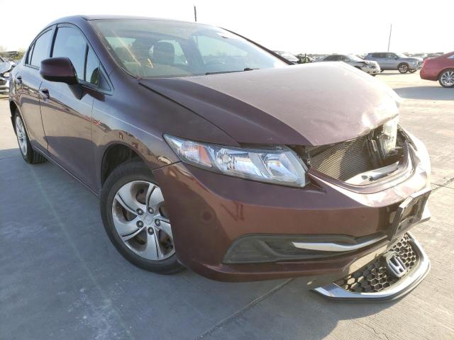 HONDA CIVIC LX 2013 with VIN 2HGFB2F52DH553464 - Photo from auction