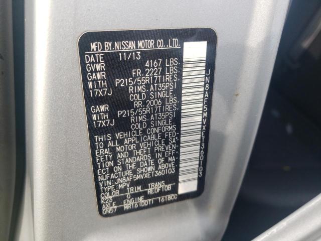 Photo 10 from auction – 2014 NISSAN JUKE S with VIN JN8AF5MVXET360103