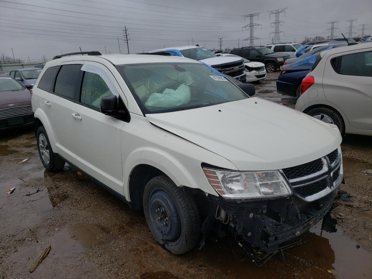 DODGE JOURNEY SE 2018 with VIN 3C4PDCAB7JT384609 - Photo from auction
