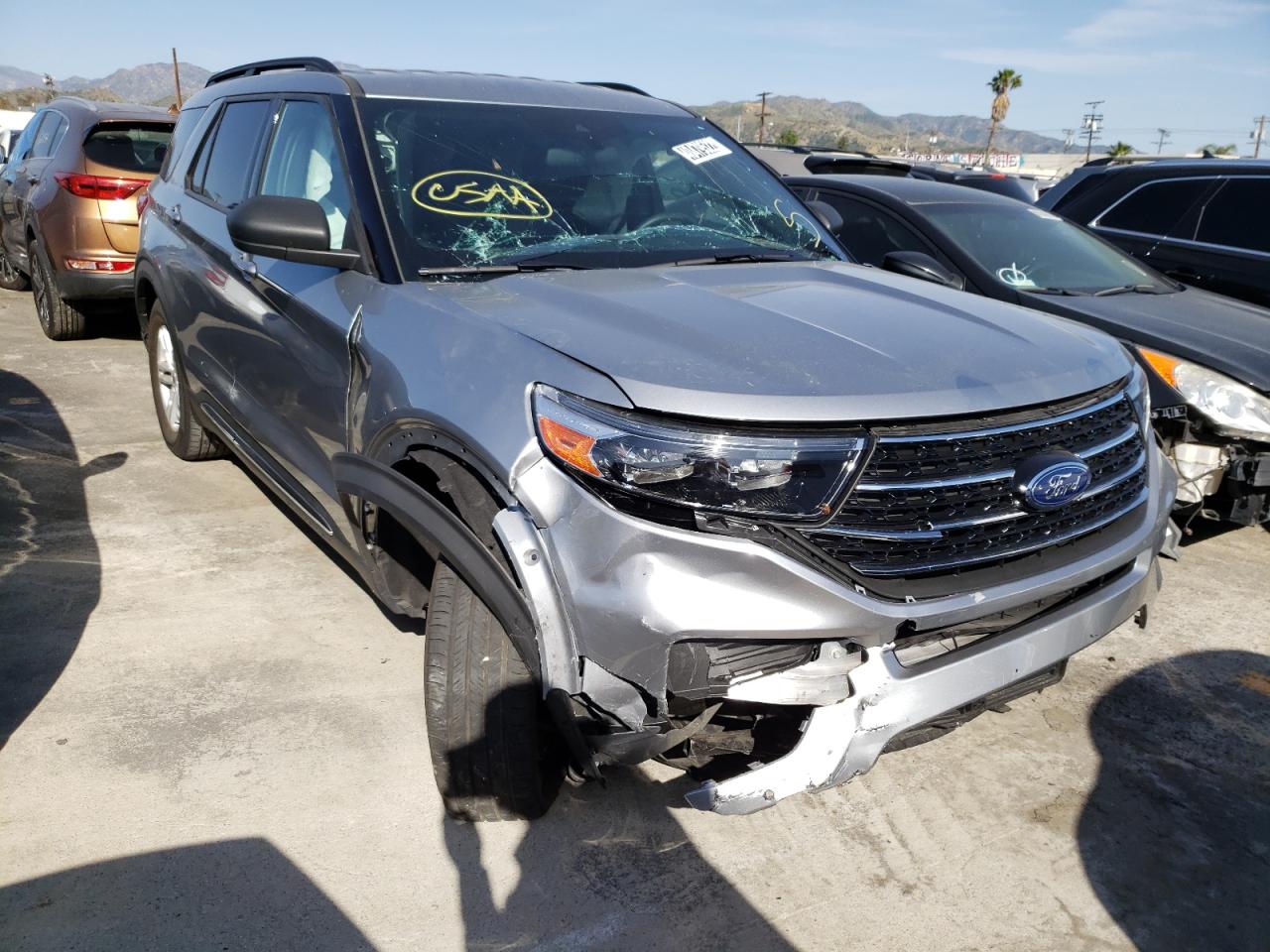 FORD EXPLORER X 2020 with VIN 1FMSK7DH5LGA54266 - Photo from auction