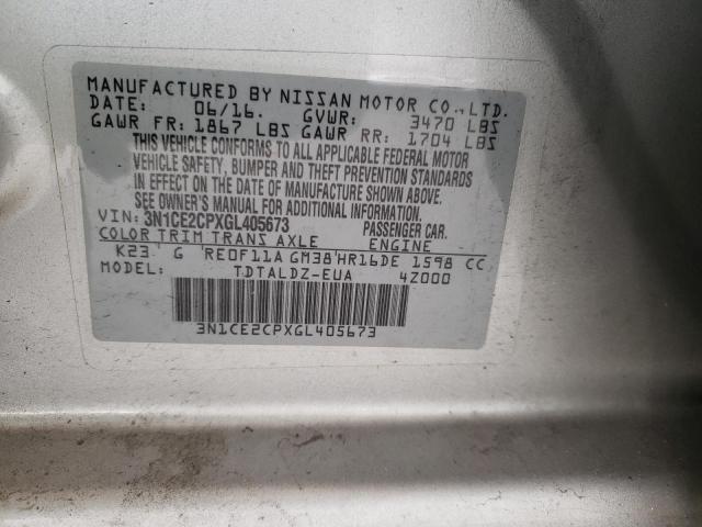 Photo 10 from auction – 2016 NISSAN VERSA NOTE with VIN 3N1CE2CPXGL405673