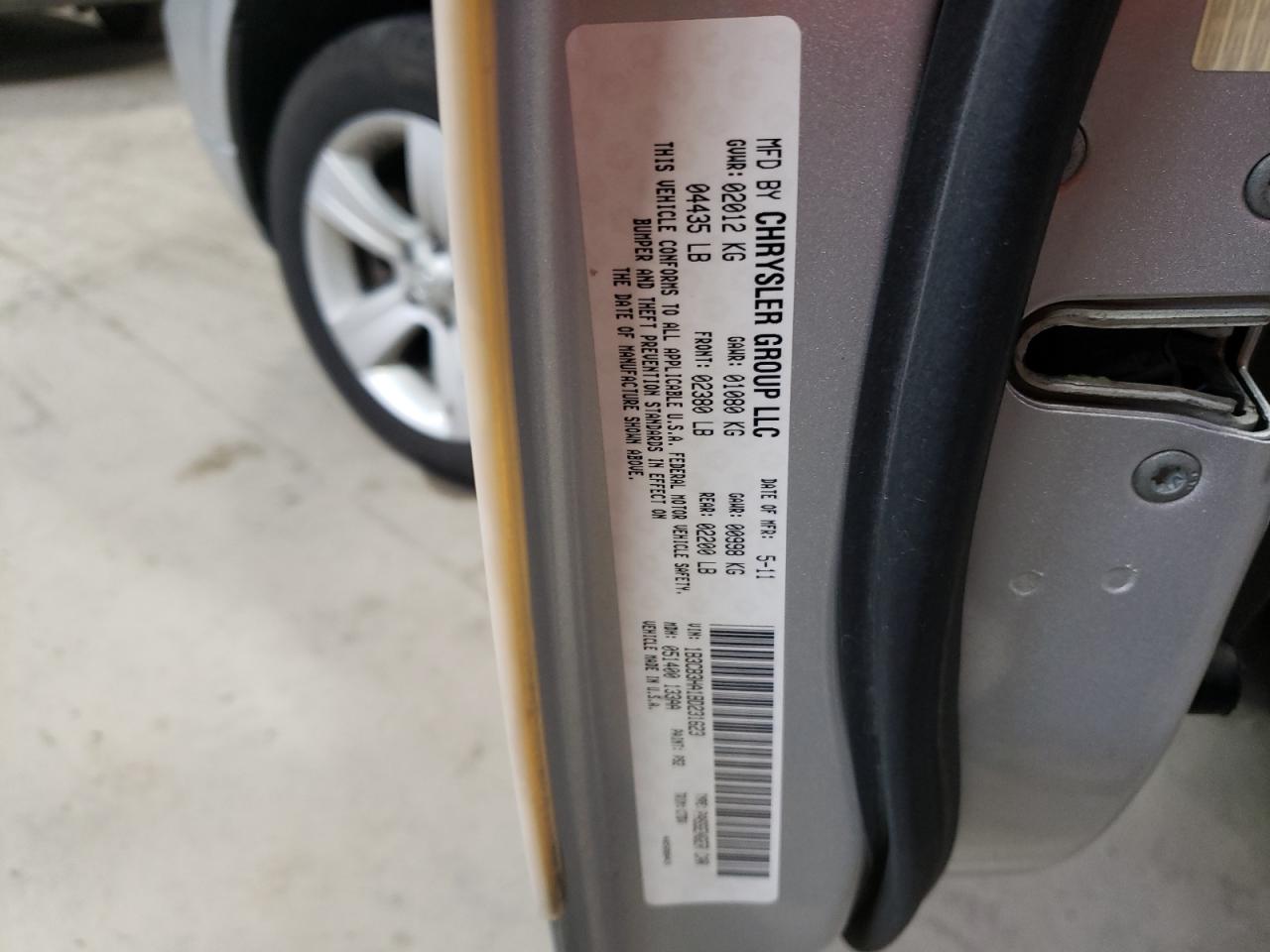 Photo 10 from auction – 2011 DODGE CALIBER MA with VIN 1B3CB3HA1BD231623