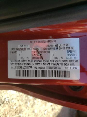 Photo 10 from auction – 2012 MAZDA 5 with VIN JM1CW2BL4C0111086