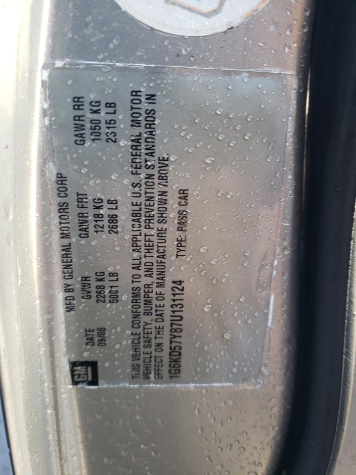 Photo 10 from auction – 2007 CADILLAC DTS with VIN 1G6KD57Y87U131124