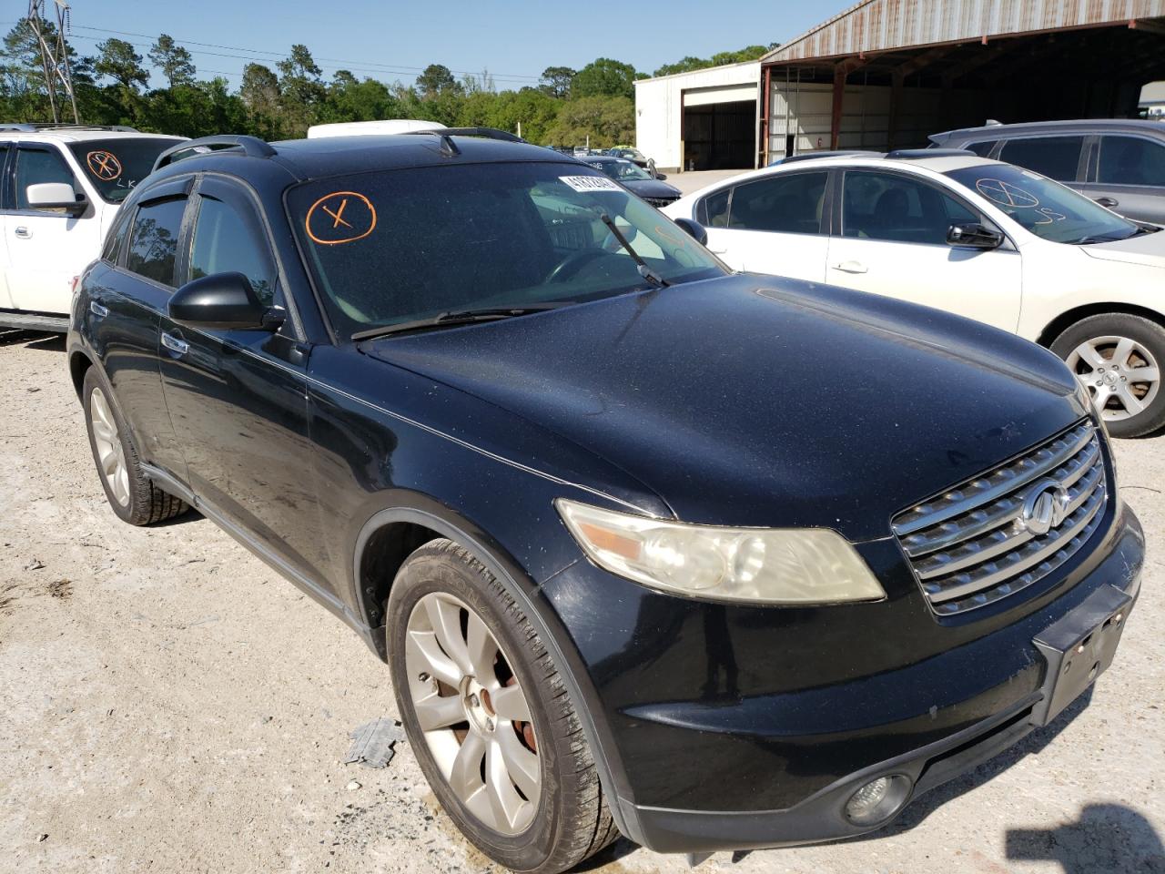 INFINITI FX35 2003 with VIN JNRAS08U53X000089 - Photo from auction