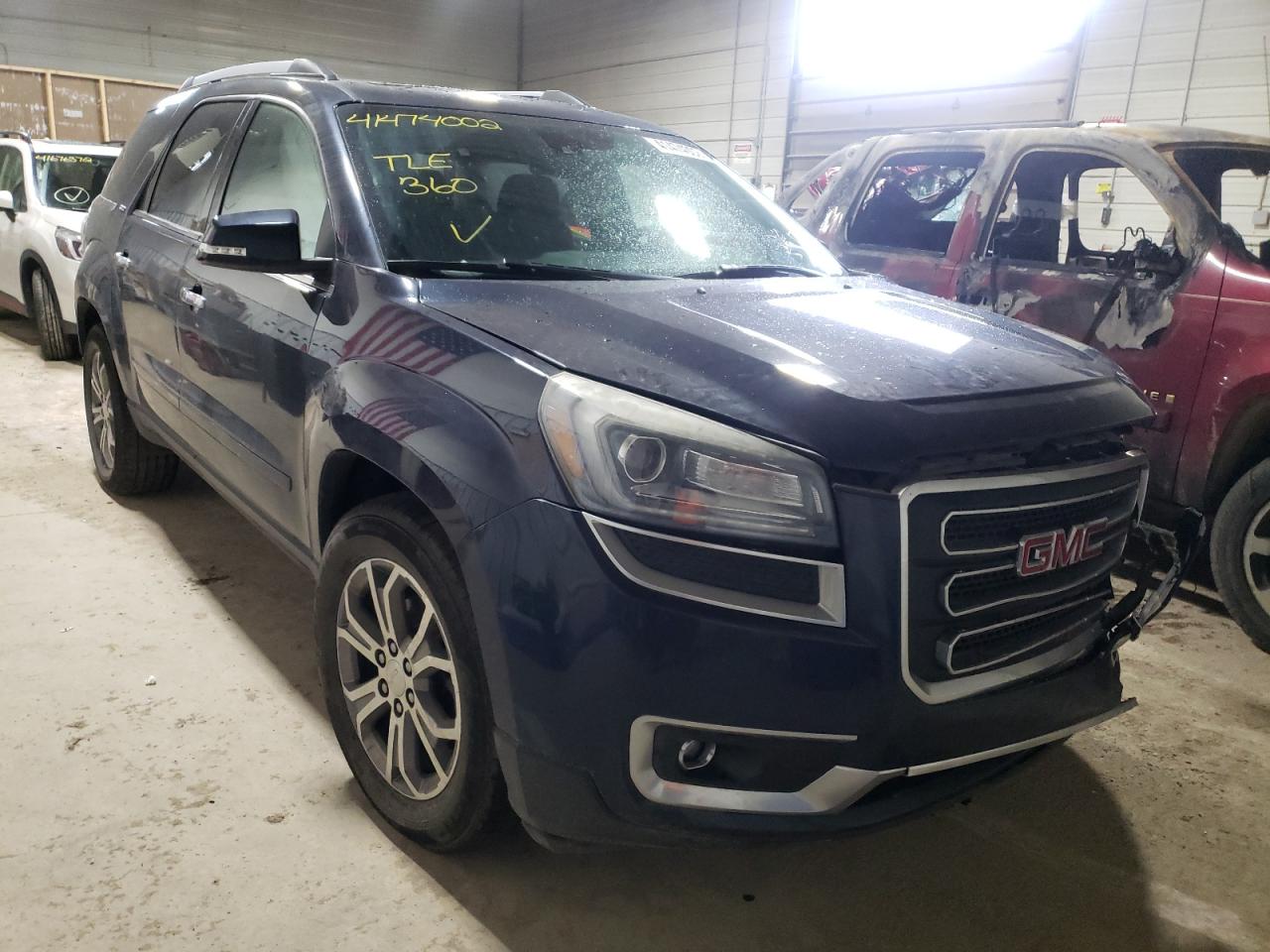 GMC ACADIA SLT 2015 with VIN 1GKKVRKD9FJ358462 - Photo from auction