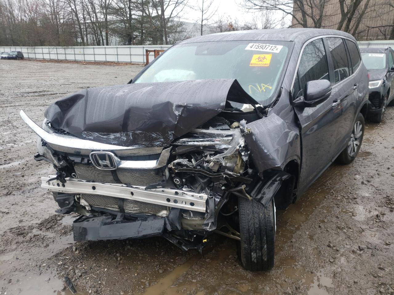 Photo 9 from auction – 2021 HONDA PILOT EXL with VIN 5FNYF6H56MB026100