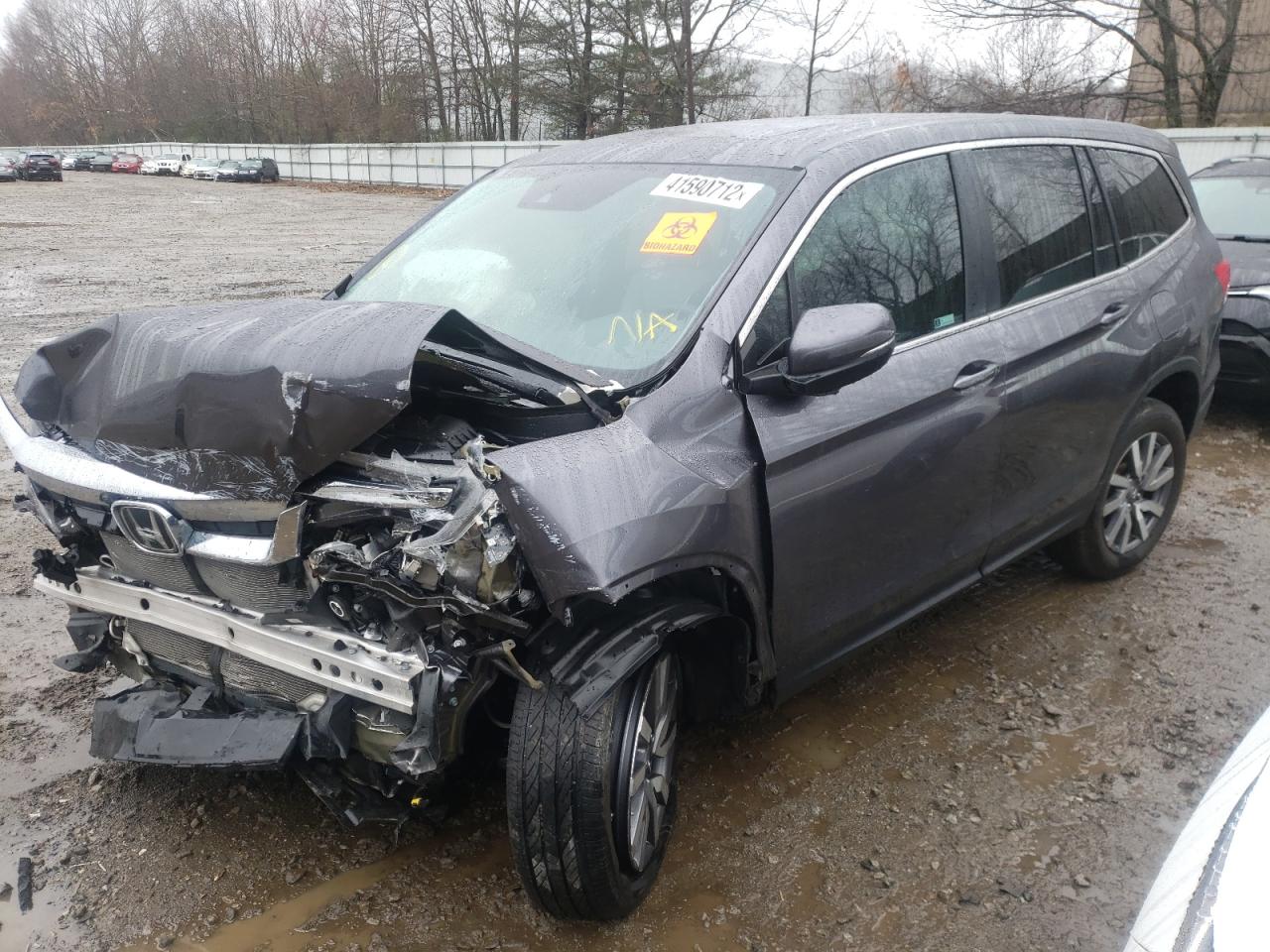 Photo 2 from auction – 2021 HONDA PILOT EXL with VIN 5FNYF6H56MB026100