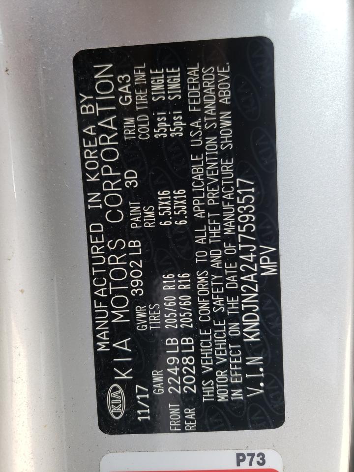 Photo 10 from auction – 2018 KIA SOUL with VIN KNDJN2A24J7593517