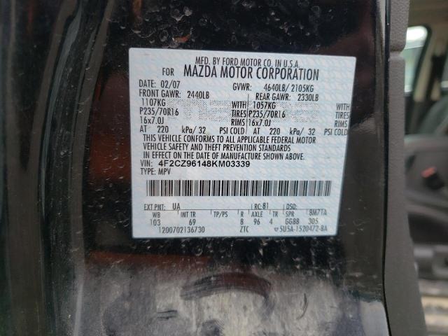 Photo 10 from auction – 2008 MAZDA TRIBUTE S with VIN 4F2CZ96148KM03339