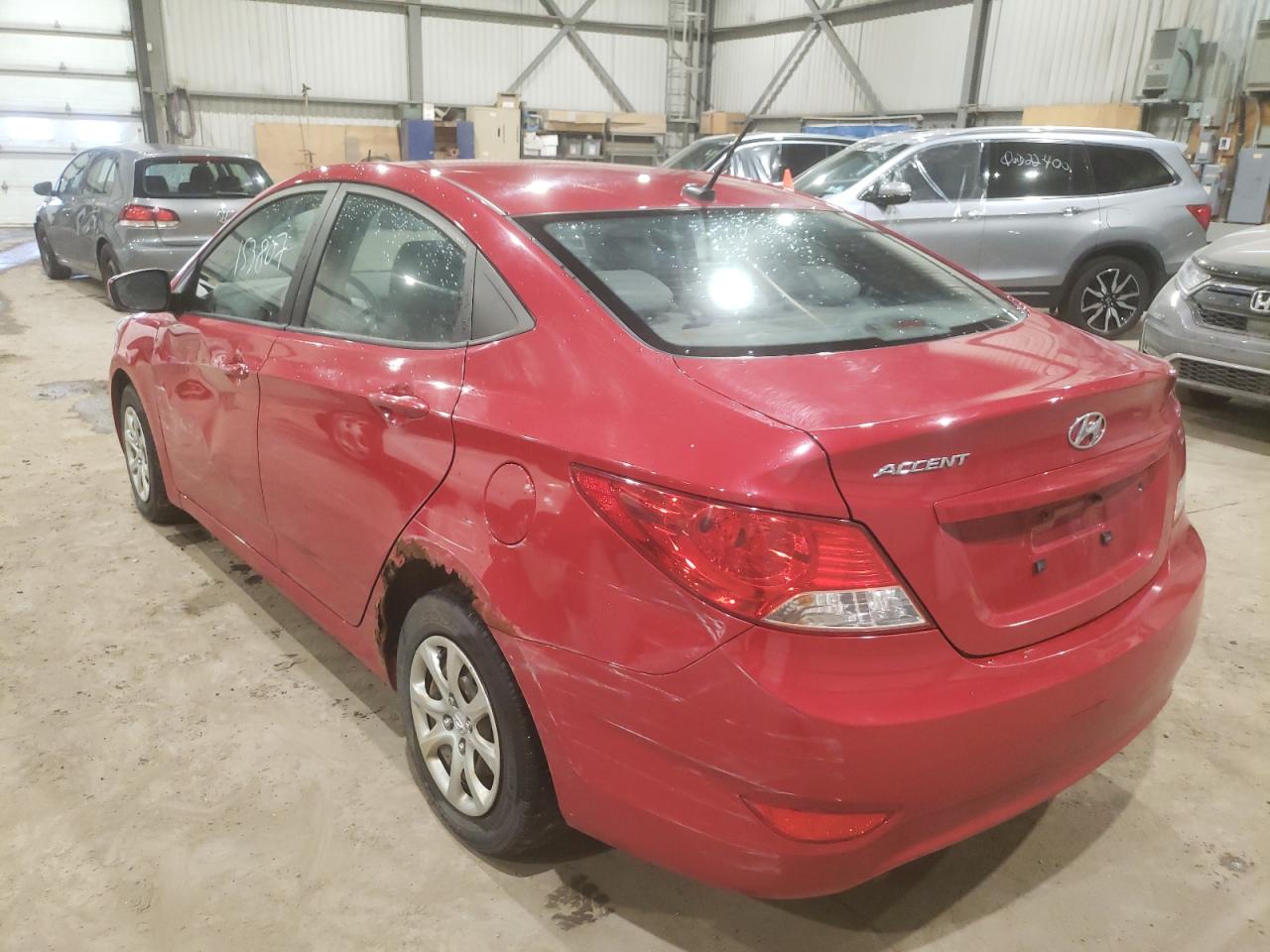 Photo 3 from auction – 2012 HYUNDAI ACCENT GLS with VIN KMHCT4AE4CU048700
