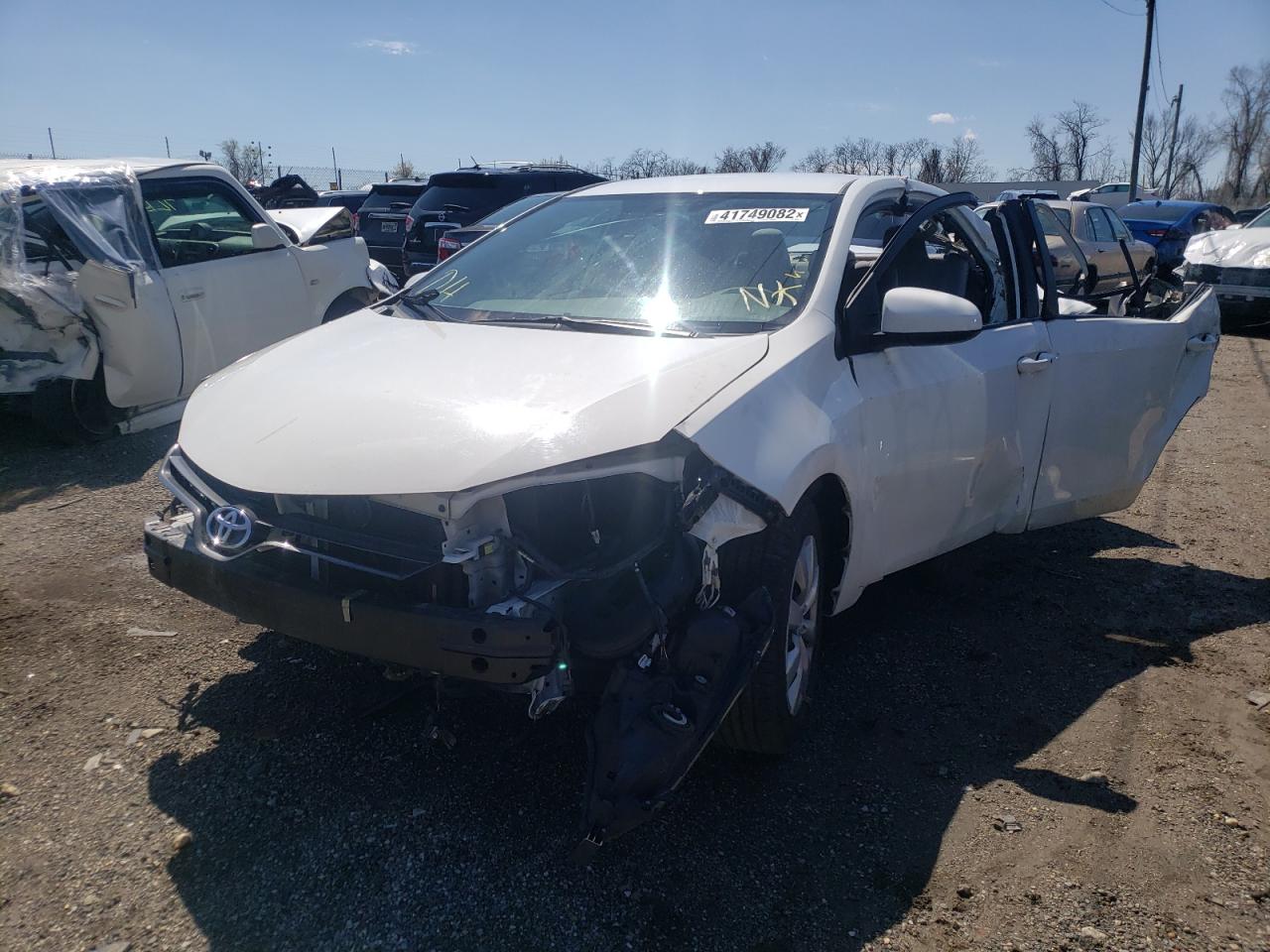 Photo 2 from auction – 2016 TOYOTA COROLLA L with VIN 5YFBURHE0GP444979