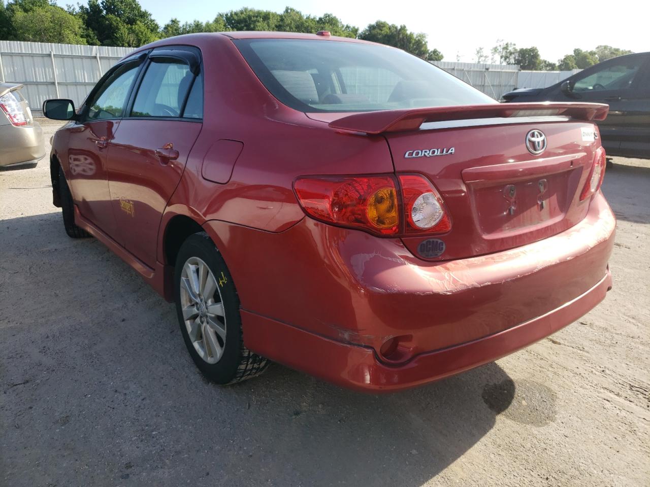 Photo 3 from auction – 2009 TOYOTA COROLLA with VIN 2T1BU40E89C134273