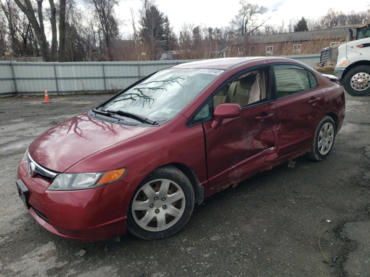 Photo 2 from auction – 2007 HONDA CIVIC LX with VIN 2HGFA16537H502153