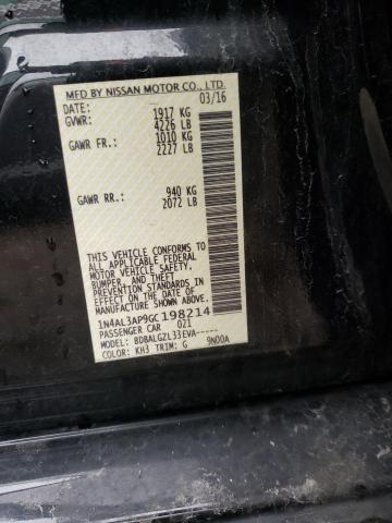 Photo 10 from auction – 2016 NISSAN ALTIMA 2.5 with VIN 1N4AL3AP9GC198214