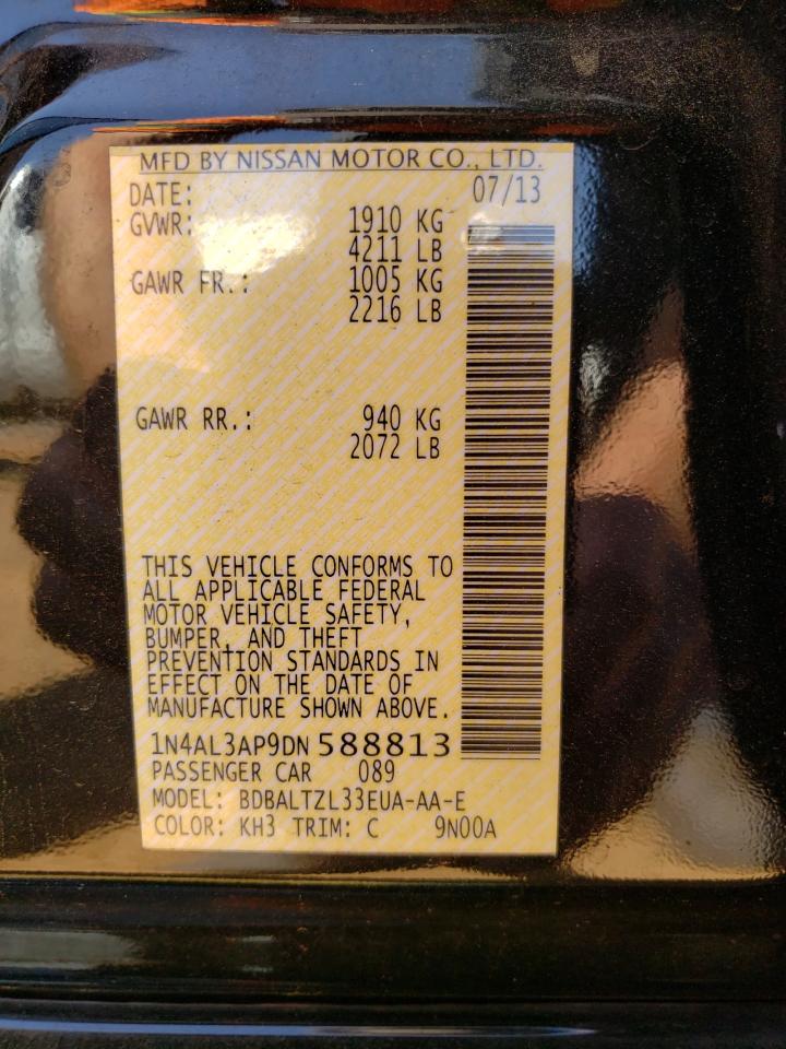 Photo 10 from auction – 2013 NISSAN ALTIMA 2.5 with VIN 1N4AL3AP9DN588813