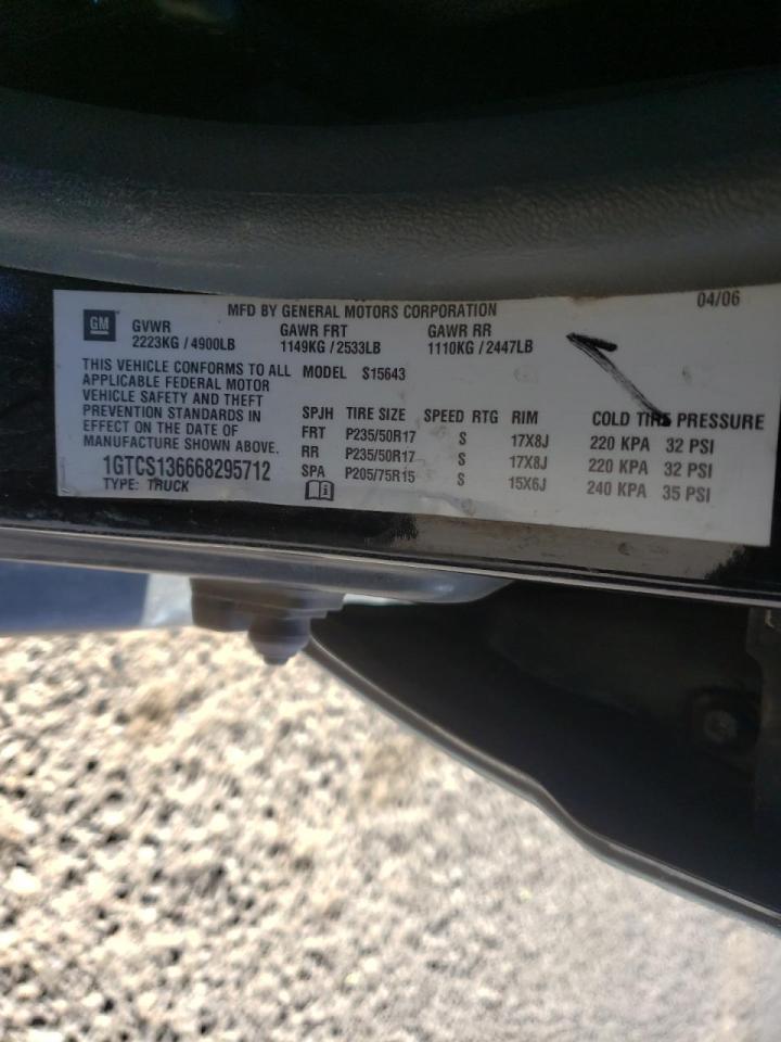 Photo 10 from auction – 2006 GMC CANYON SLT with VIN 1GTCS136668295712