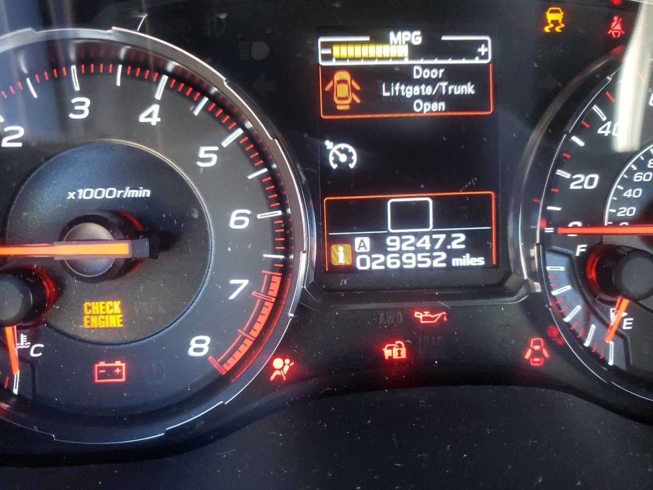 Photo 8 from auction – 2018 SUBARU WRX PREMIU with VIN JF1VA1C68J9832536