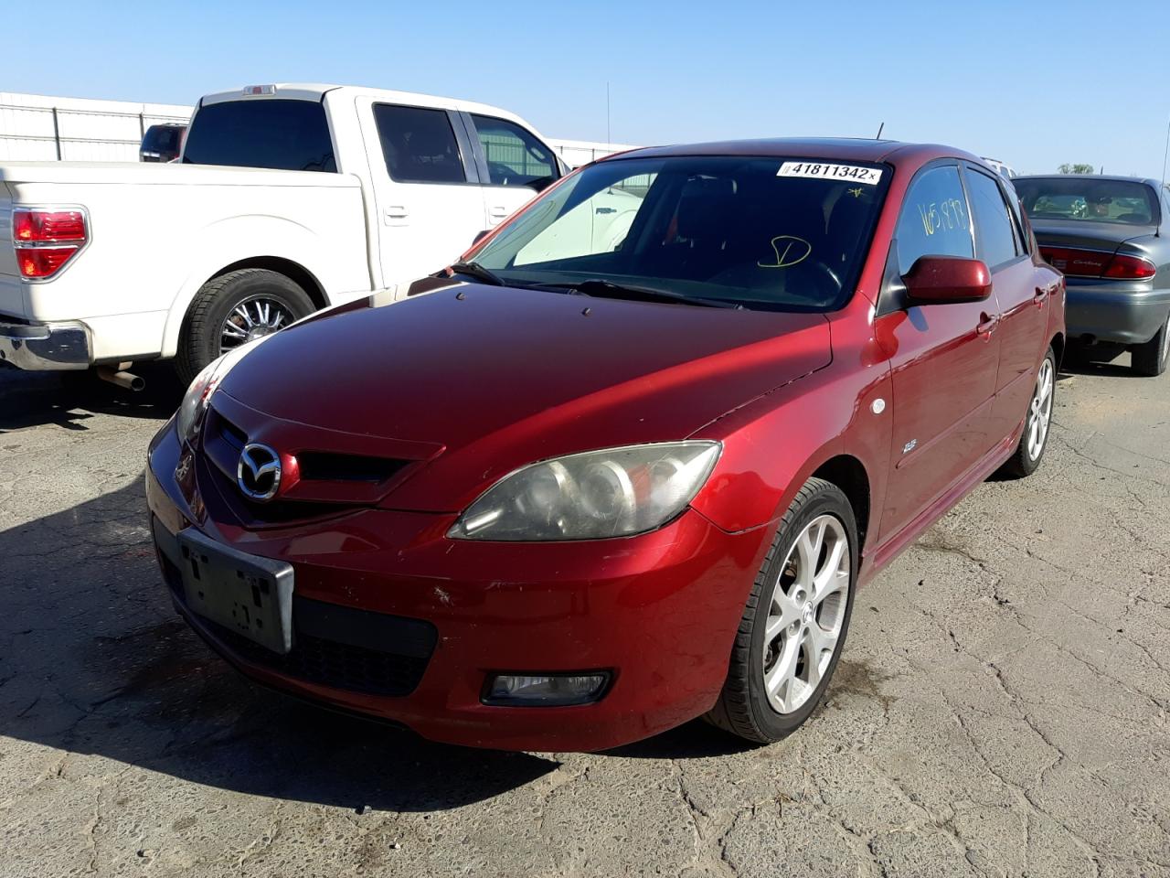 Photo 2 from auction – 2008 MAZDA 3 HATCHBAC with VIN JM1BK344581146904