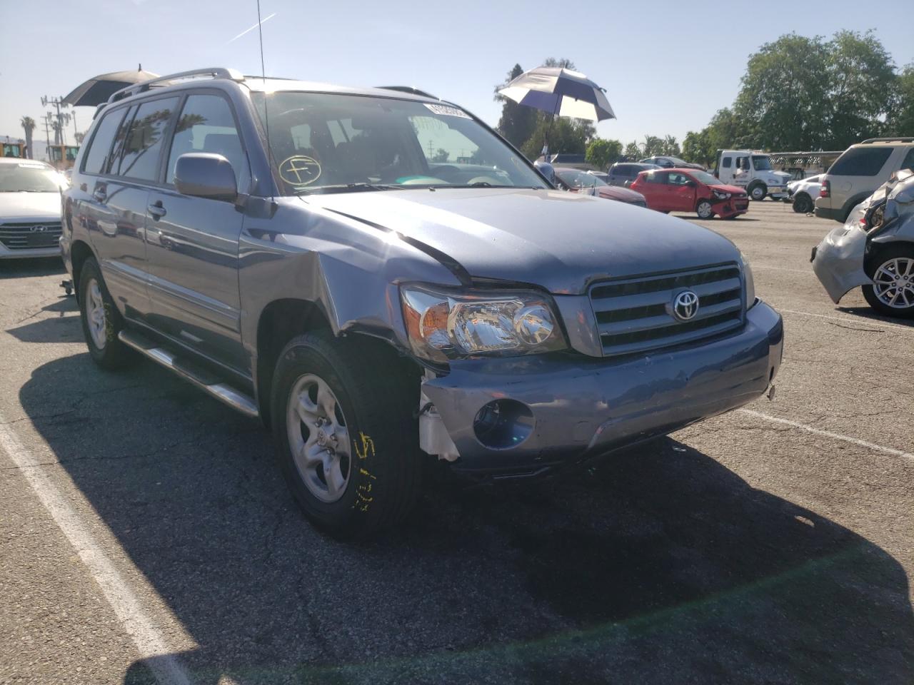 TOYOTA HIGHLANDER 2005 with VIN JTEGD21A250129396 - Photo from auction