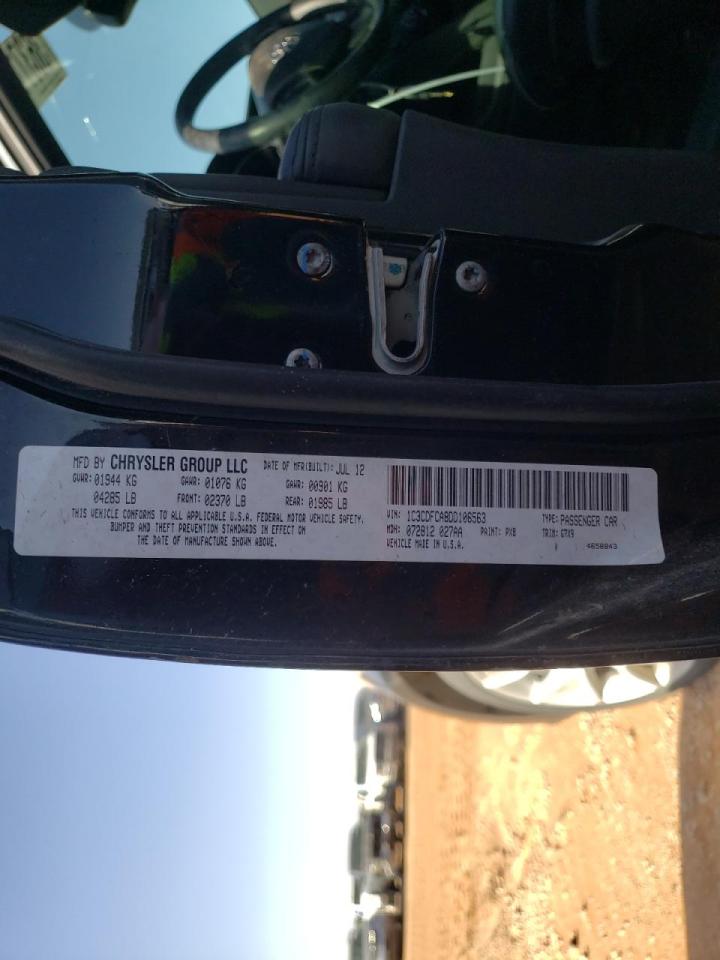Photo 10 from auction – 2013 DODGE DART LIMIT with VIN 1C3CDFCA8DD106563