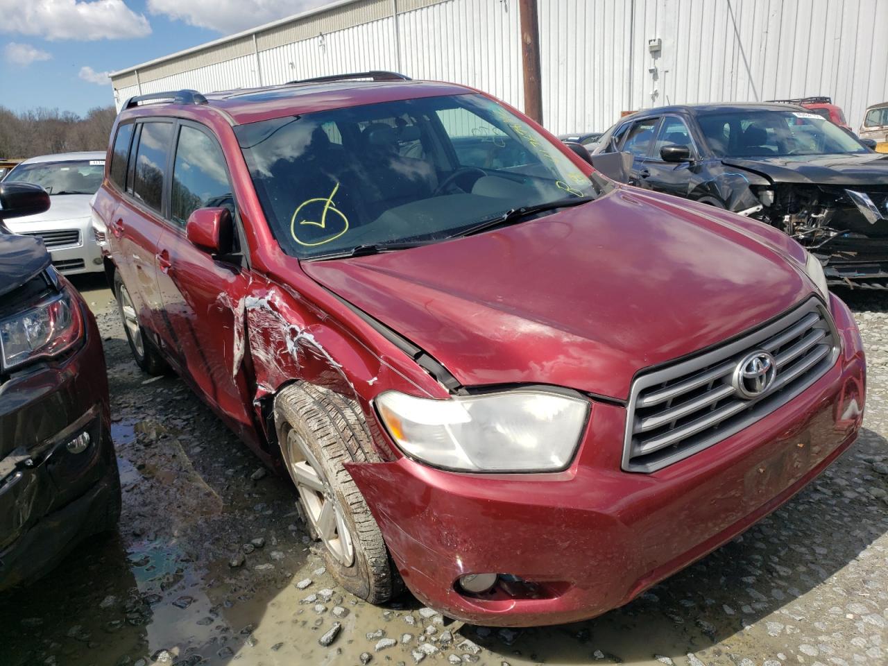 TOYOTA HIGHLANDER 2010 with VIN 5TDJK3EH5AS039874 - Photo from auction