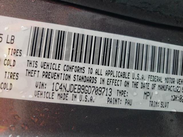 Photo 10 from auction – 2016 JEEP COMPASS LA with VIN 1C4NJDEB9GD709713