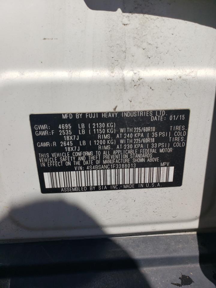 Снимка 10 от търг – 2015 SUBARU OUTBACK 2. с VIN 4S4BSANC1F3288013