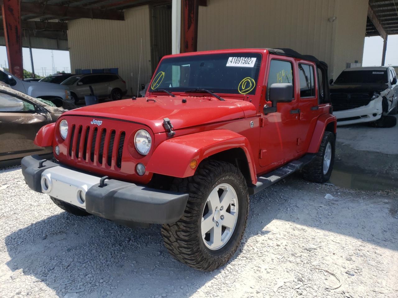 Photo 2 from auction – 2014 JEEP WRANGLER U with VIN 1C4BJWEG0EL240265