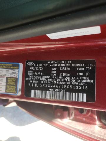 Photo 10 from auction – 2015 KIA OPTIMA LX with VIN 5XXGM4A73FG513515