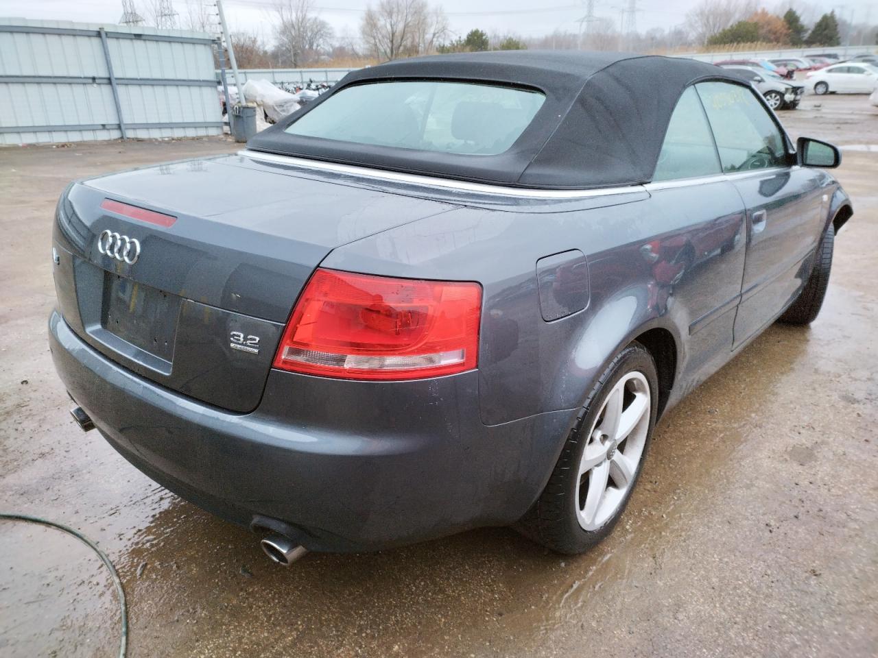 Photo 4 from auction – 2007 AUDI A4 3.2 CAB with VIN WAUDH48H37K031850