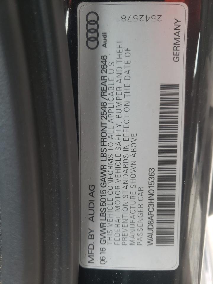 Photo 10 from auction – 2017 AUDI A6 PREMIUM with VIN WAUD8AFC3HN015363