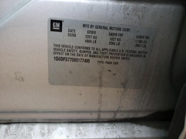 Photo 10 from auction – 2008 CADILLAC CTS with VIN 1G6DF577580177495