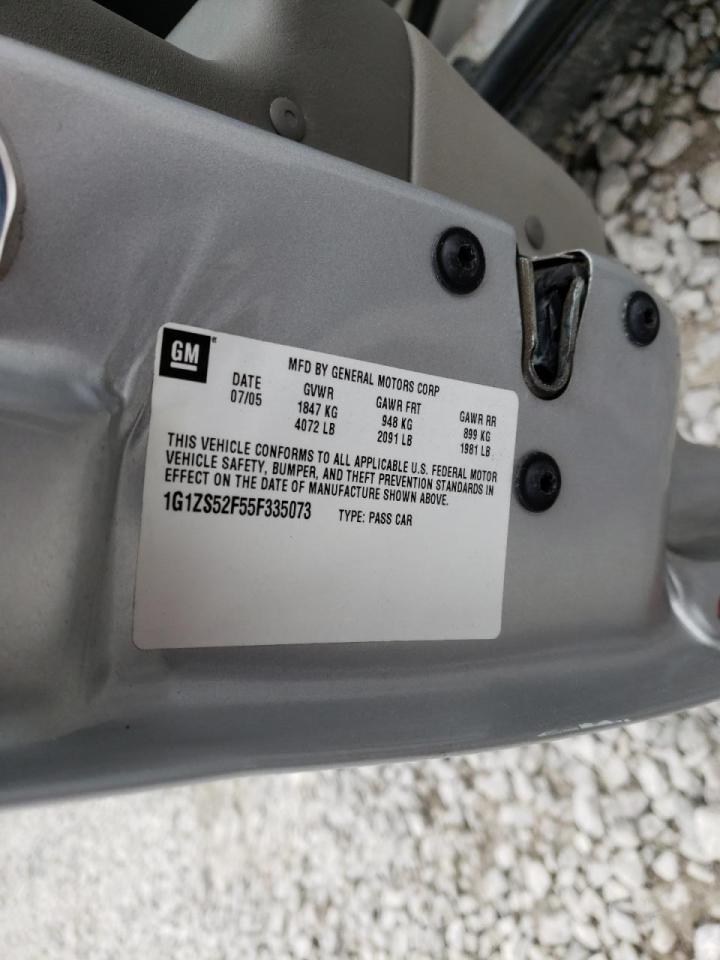 Photo 10 from auction – 2005 CHEVROLET MALIBU with VIN 1G1ZS52F55F335073