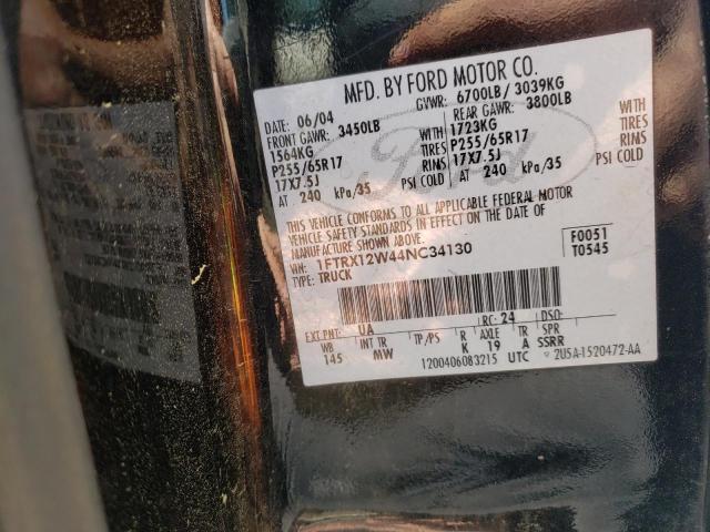 Photo 10 from auction – 2004 FORD F150 with VIN 1FTRX12W44NC34130