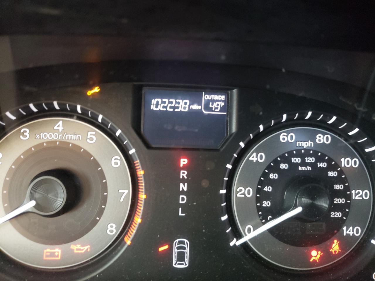 Photo 8 from auction – 2014 HONDA ODYSSEY EX with VIN 5FNRL5H64EB035329