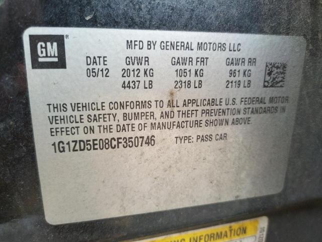Photo 10 from auction – 2012 CHEVROLET MALIBU 2LT with VIN 1G1ZD5E08CF350746