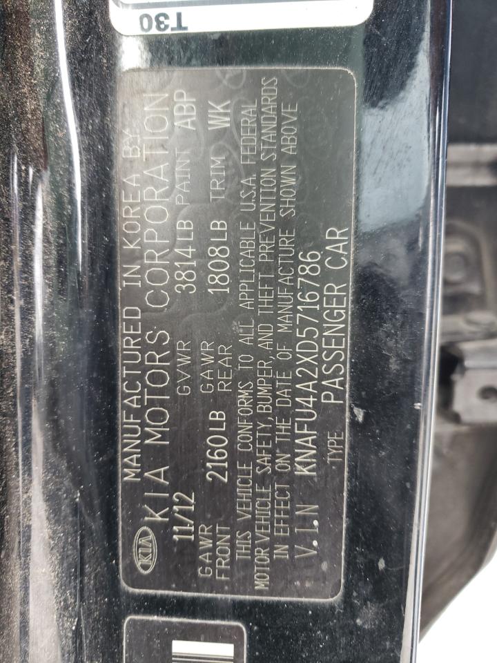 Photo 10 from auction – 2013 KIA FORTE EX with VIN KNAFU4A2XD5716786