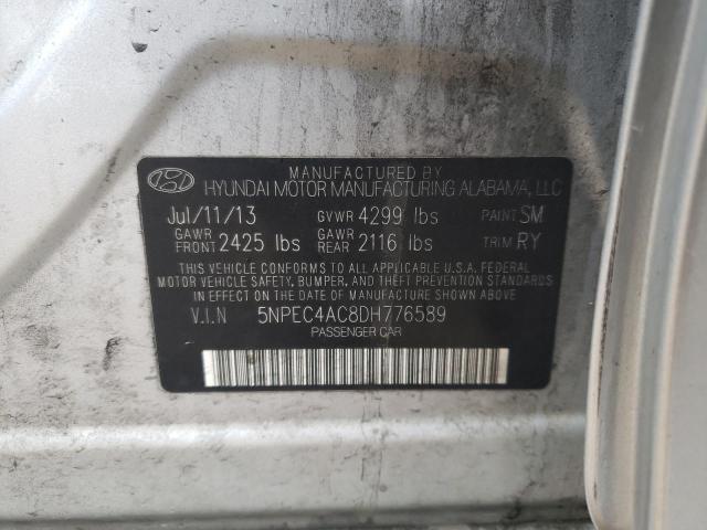 Photo 10 from auction – 2013 HYUNDAI SONATA SE with VIN 5NPEC4AC8DH776589