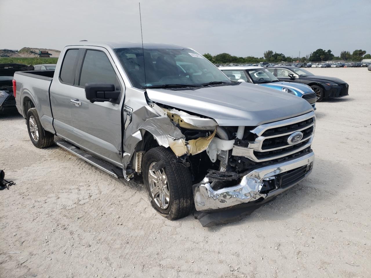 FORD F150 SUPER 2021 with VIN 1FTEX1C50MKD64556 - Photo from auction