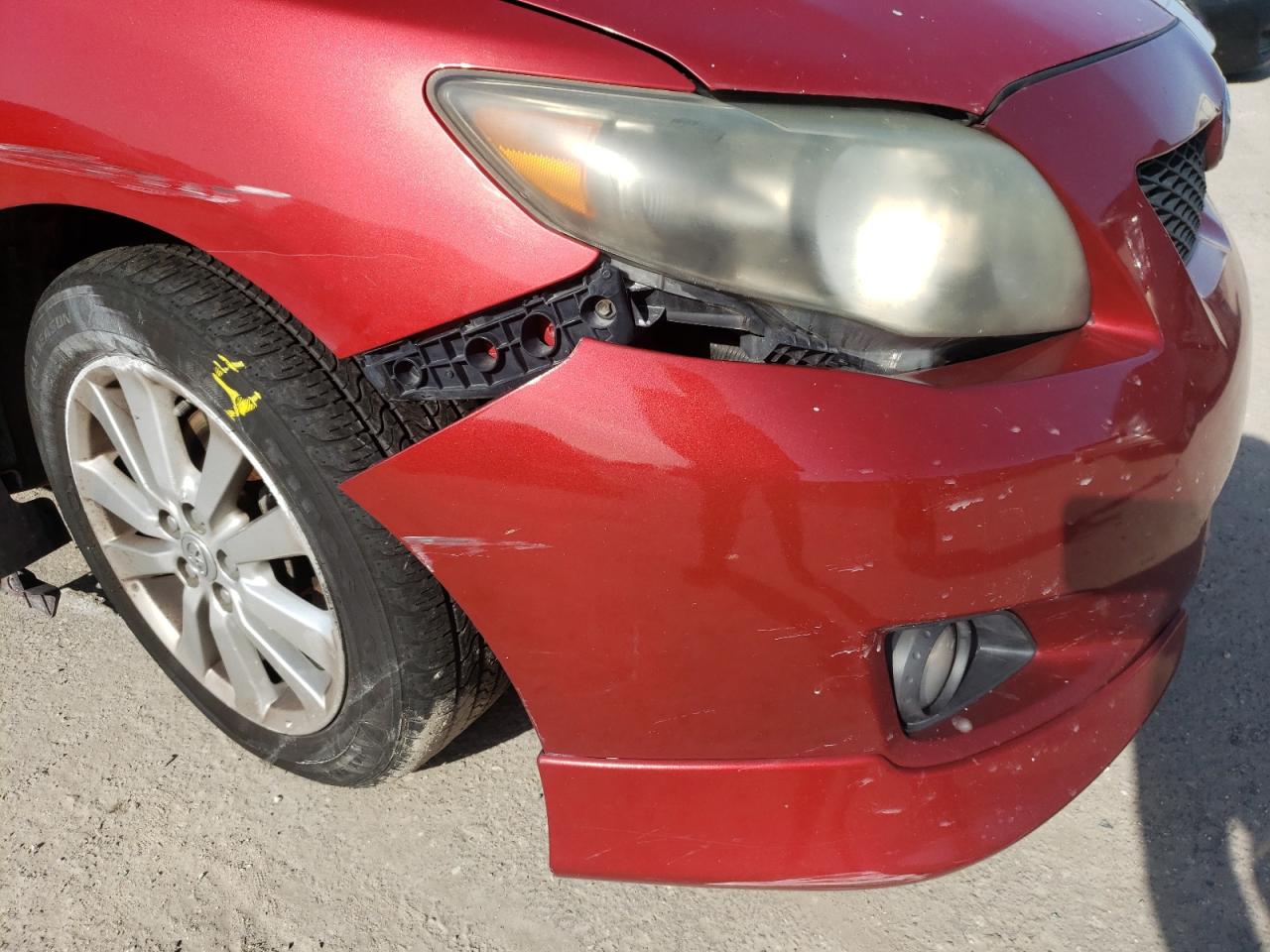 Photo 9 from auction – 2009 TOYOTA COROLLA with VIN 2T1BU40E89C134273