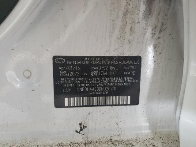 Photo 10 from auction – 2013 HYUNDAI ELANTRA with VIN 5NPDH4AE0DH320701
