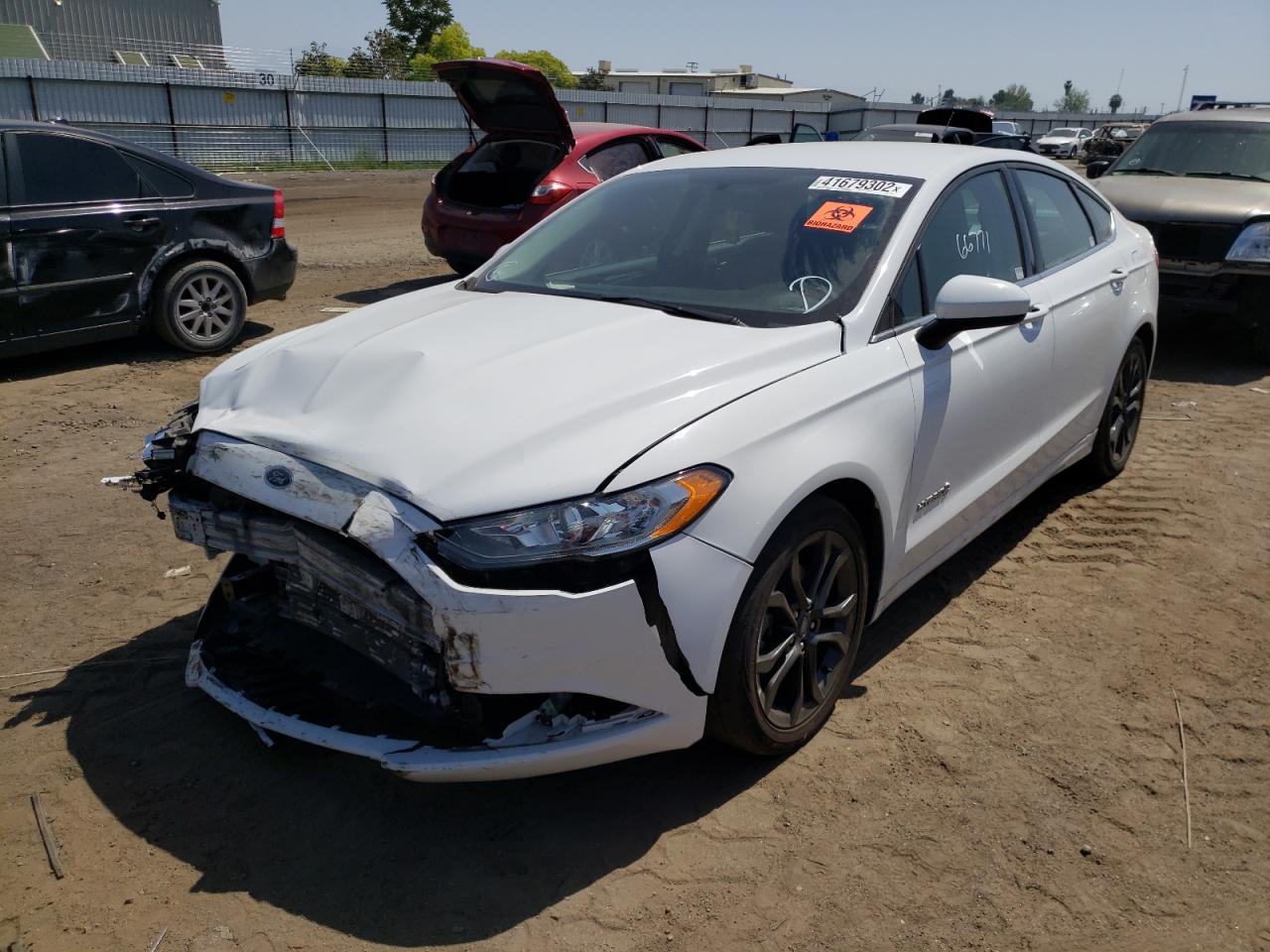 Photo 2 from auction – 2018 FORD FUSION SE with VIN 3FA6P0LU5JR116368