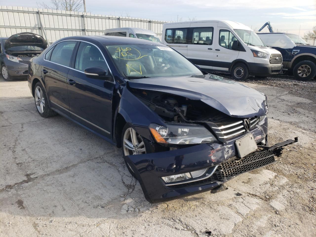 Photo 1 from auction – 2015 VOLKSWAGEN PASSAT SE with VIN 1VWBS7A36FC021217