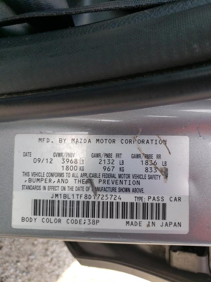 Photo 10 from auction – 2013 MAZDA 3 I with VIN JM1BL1TF8D1725724